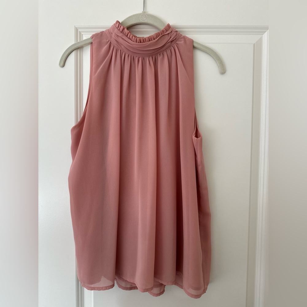 Elegant Pink Sleeveless Top